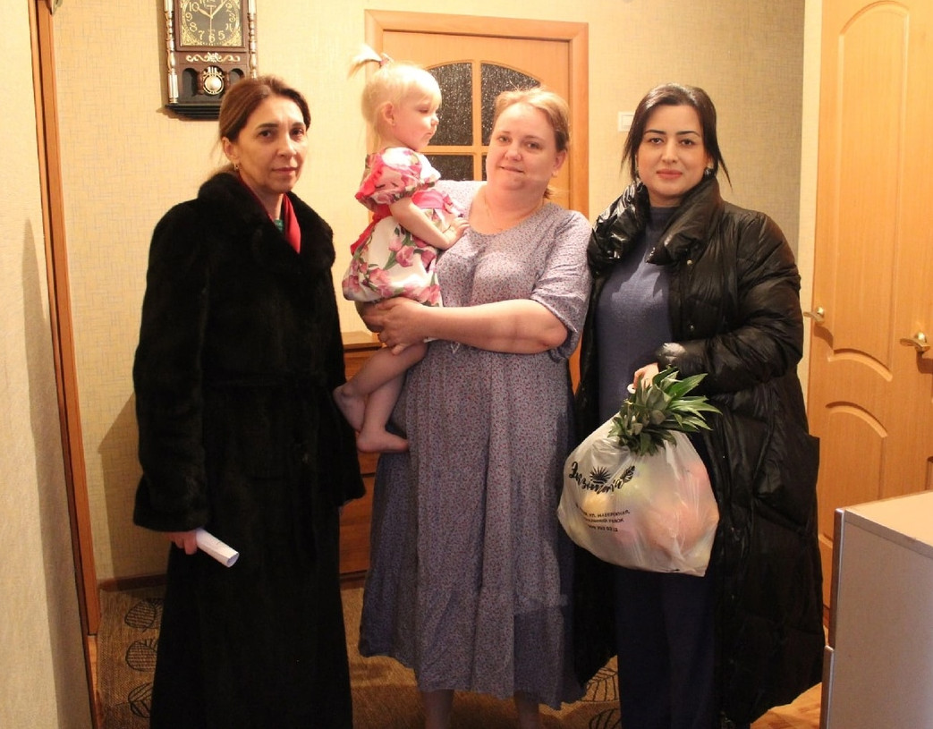 Семьи мобилизованных поздравили с Днём Защитника Отечества!